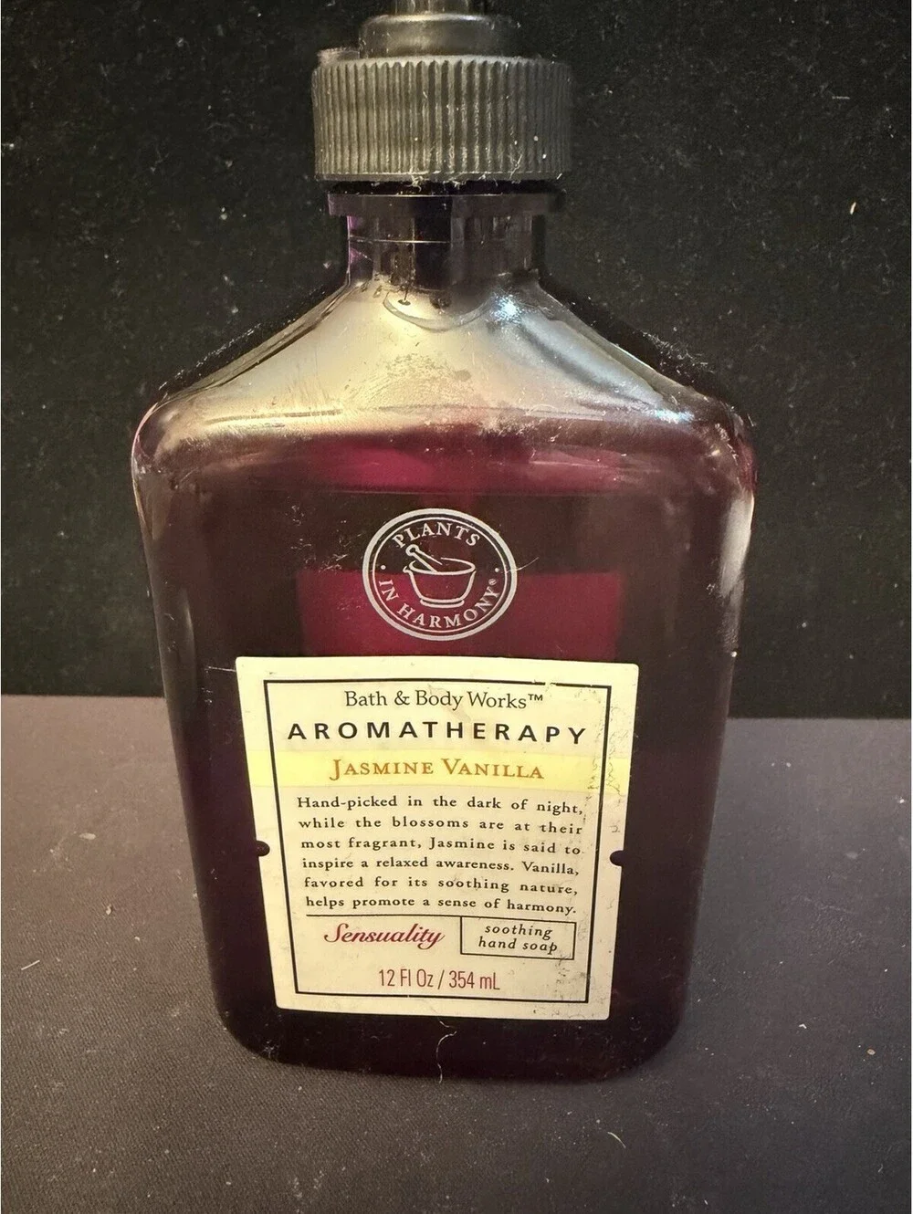 Bath & Body Works Aromatherapy Sensual Jasmine Vanilla Hand Soap 12 oz / 354 ml